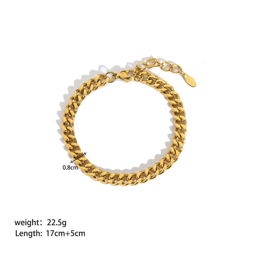 Women’s Stainless Steel Ornament Bracelet
