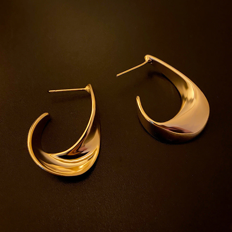 Twisted Metal Design Earrings