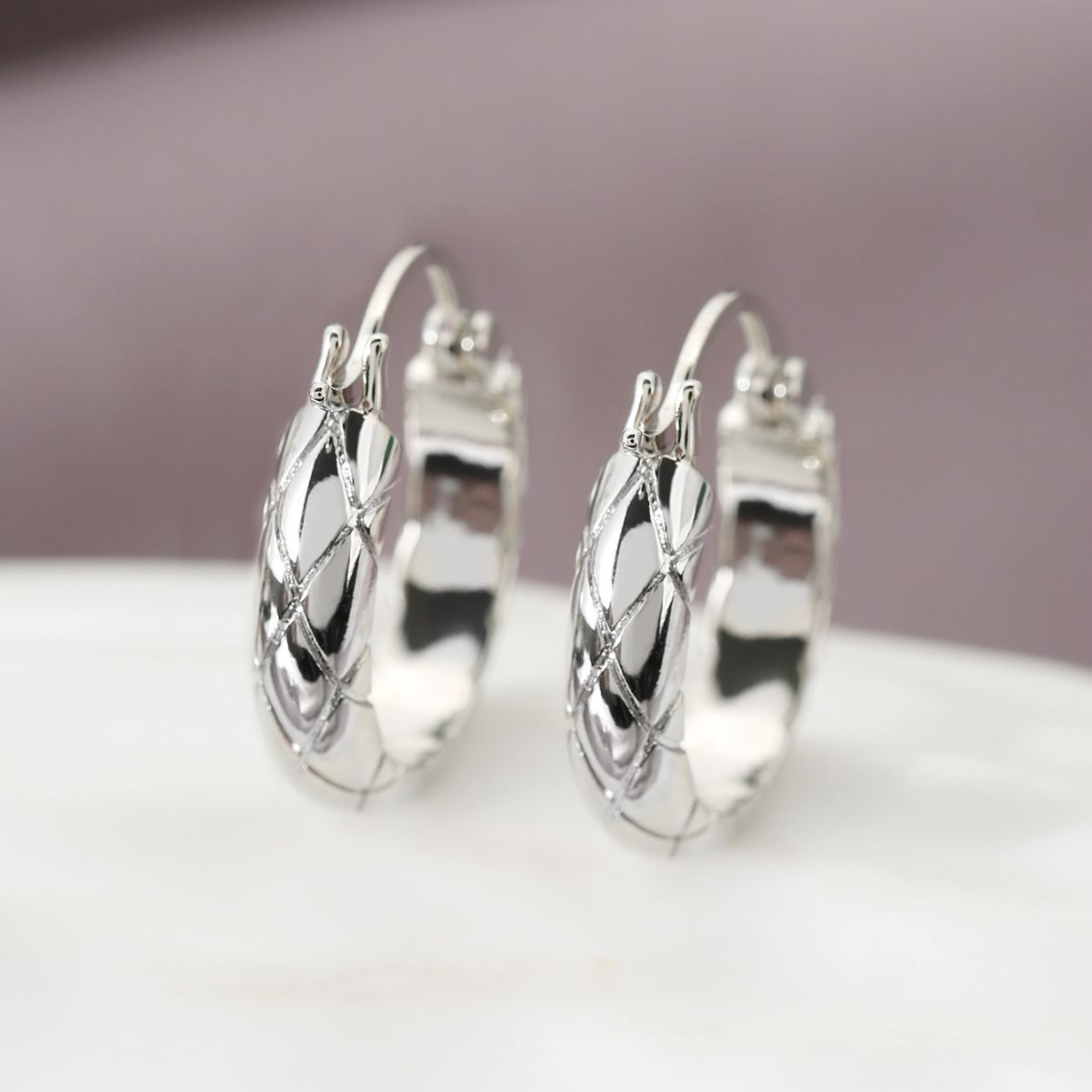Radiance Chic Plaid Earrings