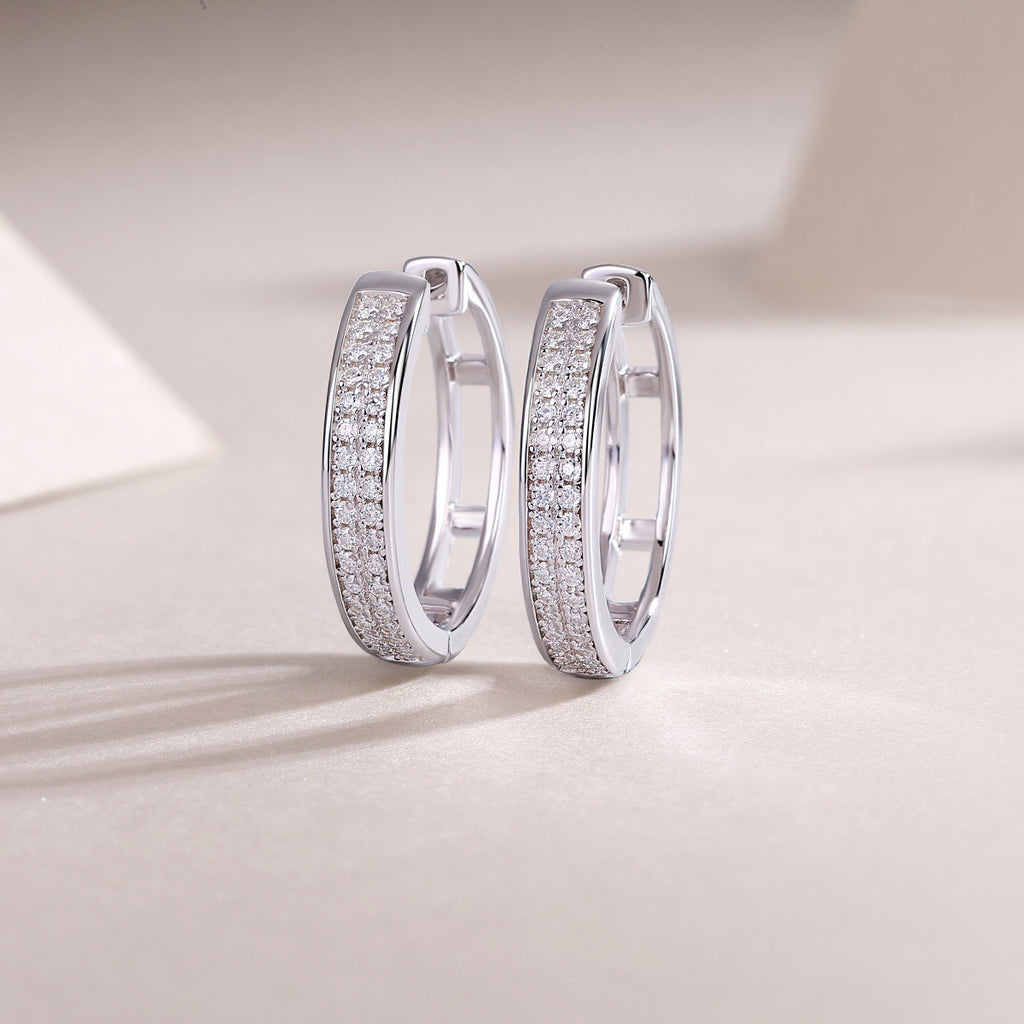 ✨ Firefly Light – Moissanite S925 Sterling Silver Stud Earrings with Platinum Plating
