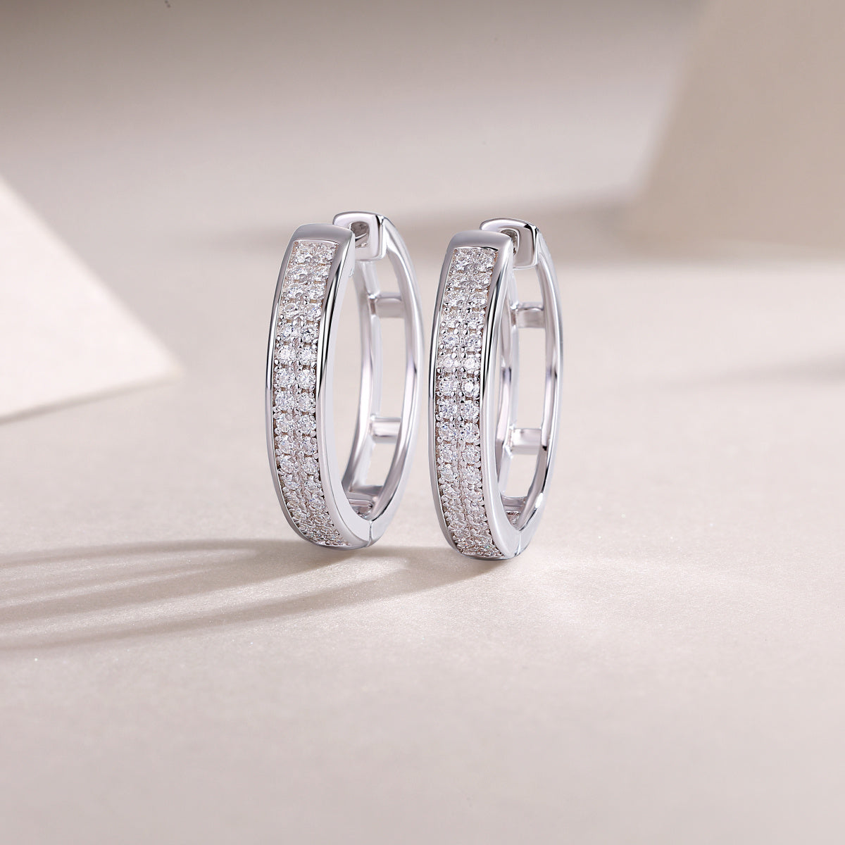 ✨ Firefly Light – Moissanite S925 Sterling Silver Stud Earrings with Platinum Plating
