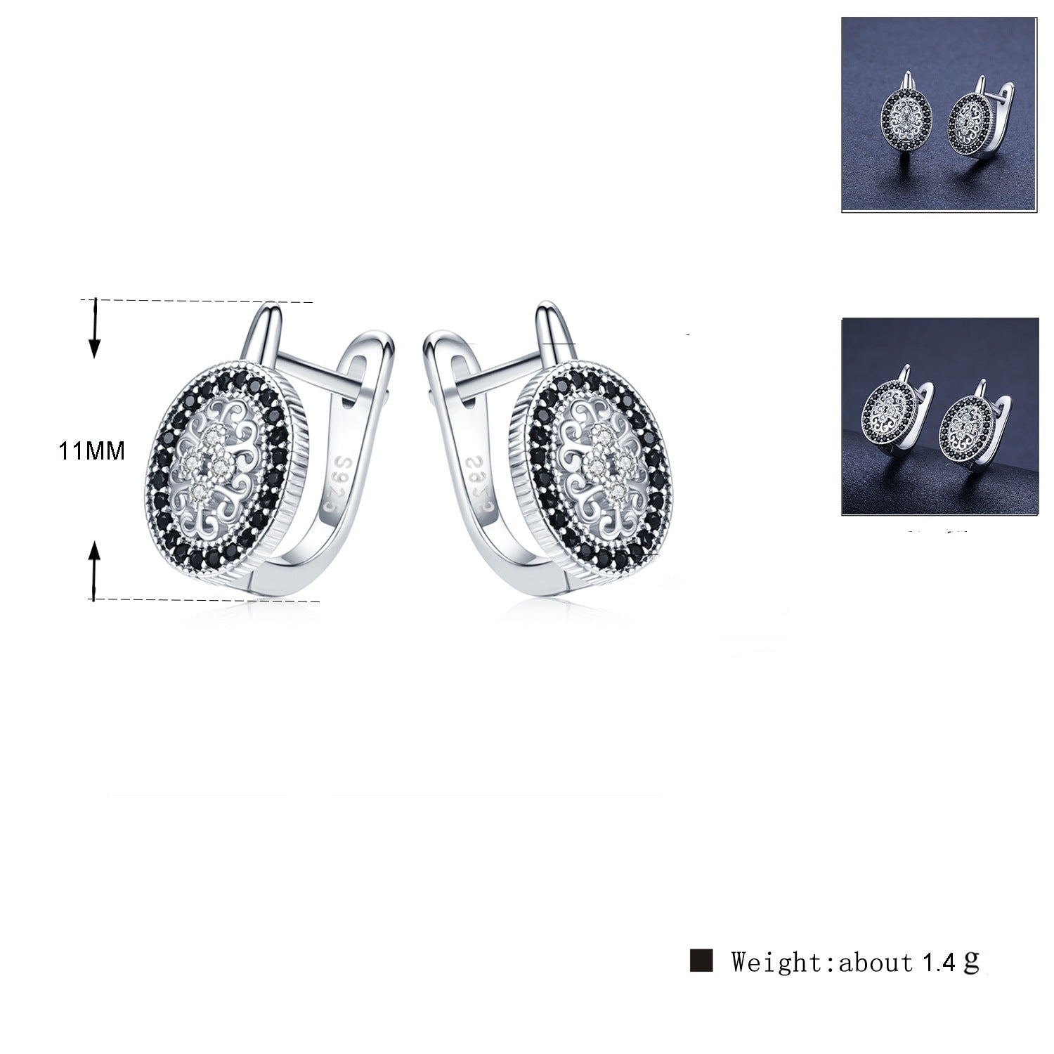 Eterna Sparkle Copper Earrings