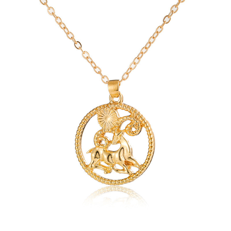 Fashionable Zodiac Necklace – Twelve Constellations