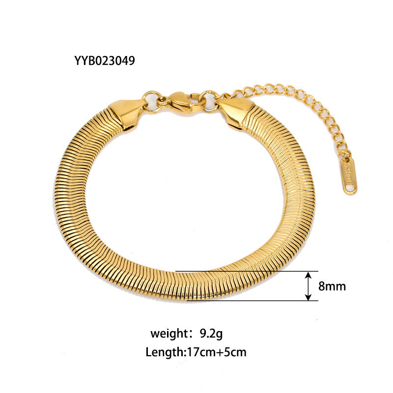 Women’s Stainless Steel Ornament Bracelet