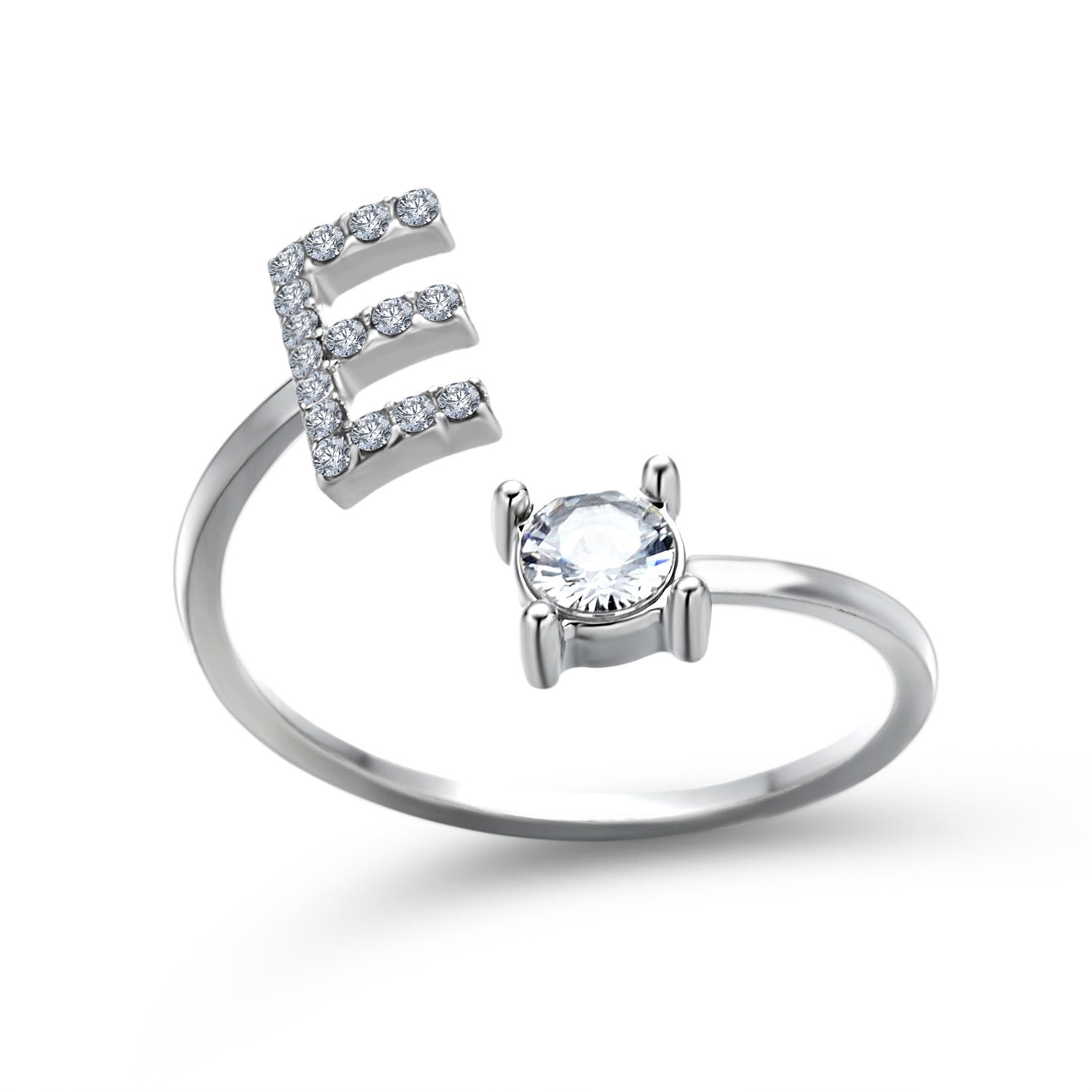 Trendy Alphabet Ring – Personalized Adjustable Jewelry