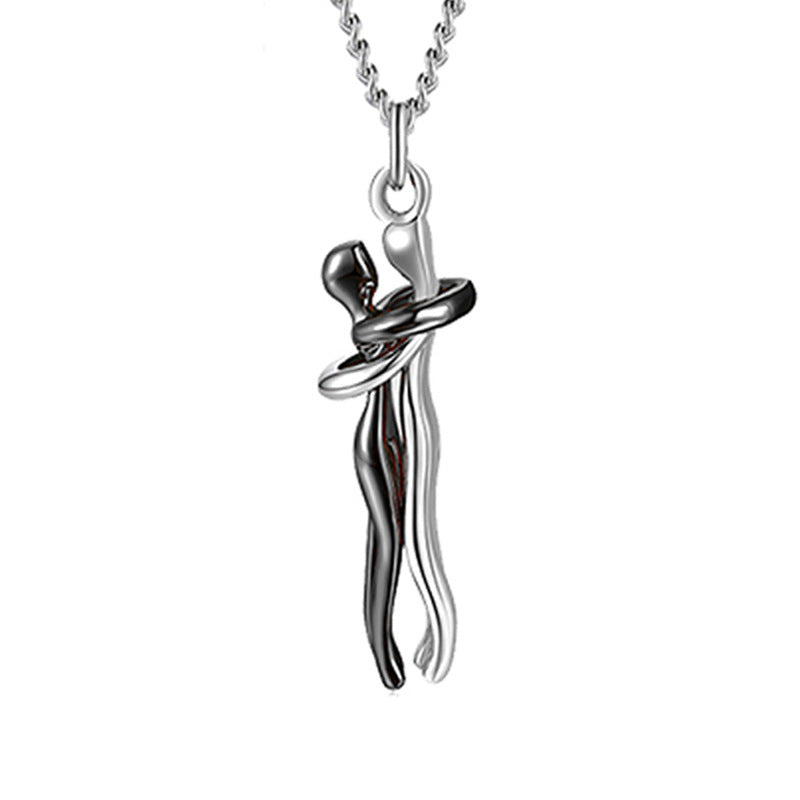 Love Hug Necklace – Unisex Clavicle Chain for Couples, Simple & Elegant