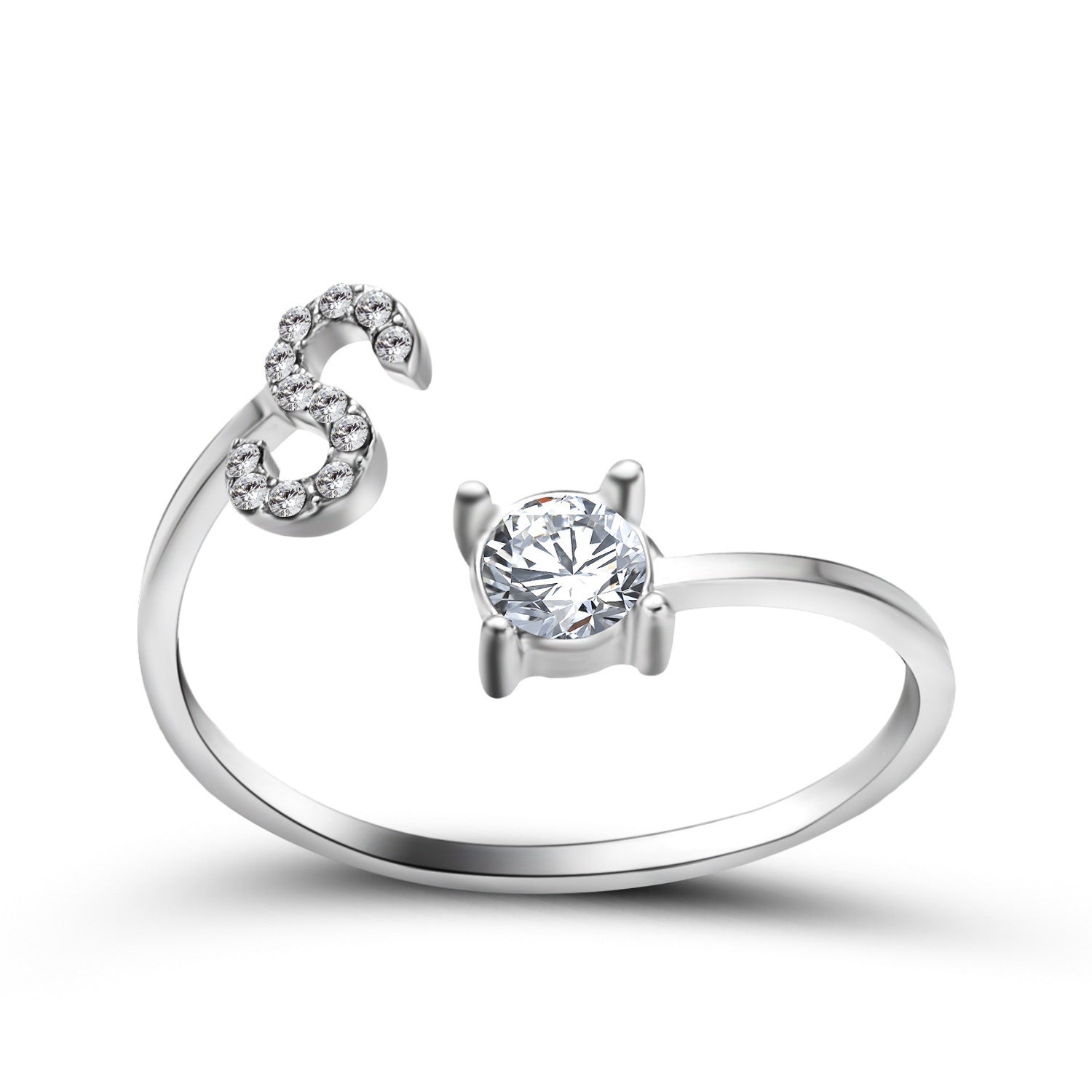 Trendy Alphabet Ring – Personalized Adjustable Jewelry