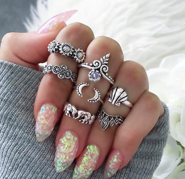 Stack, Style, Slay – Vintage Knuckle Ring Set
