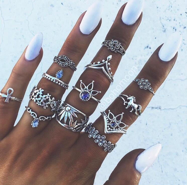 Stack, Style, Slay – Vintage Knuckle Ring Set