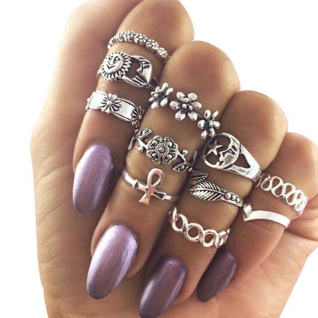 Stack, Style, Slay – Vintage Knuckle Ring Set
