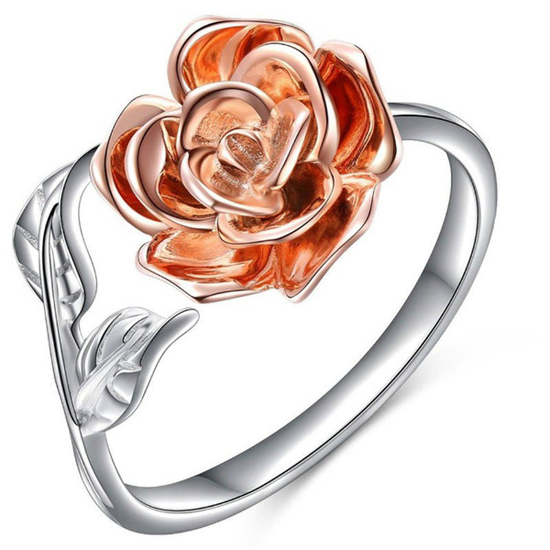 Fashionable Adjustable Rose Ring