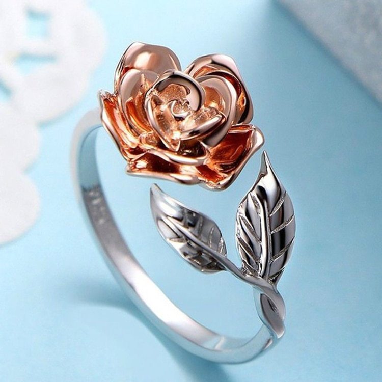 Fashionable Adjustable Rose Ring