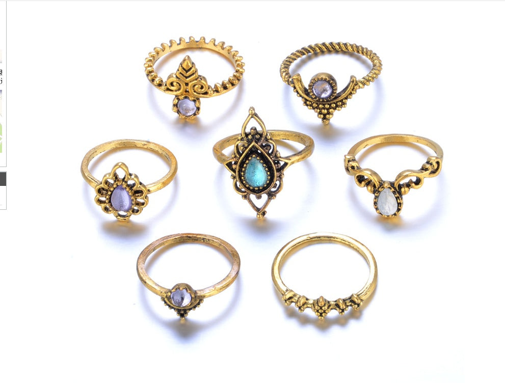 Stack, Style, Slay – Vintage Knuckle Ring Set