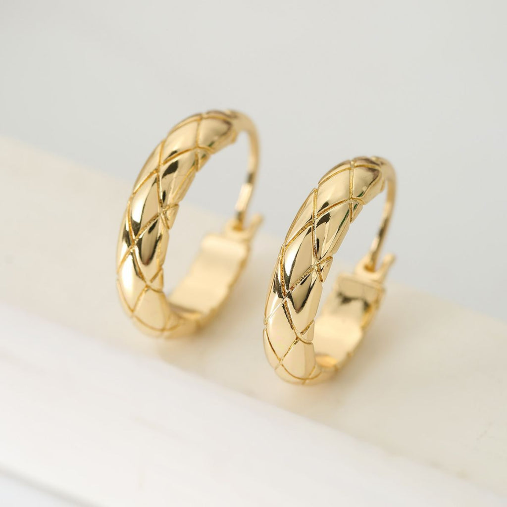 Radiance Chic Plaid Earrings