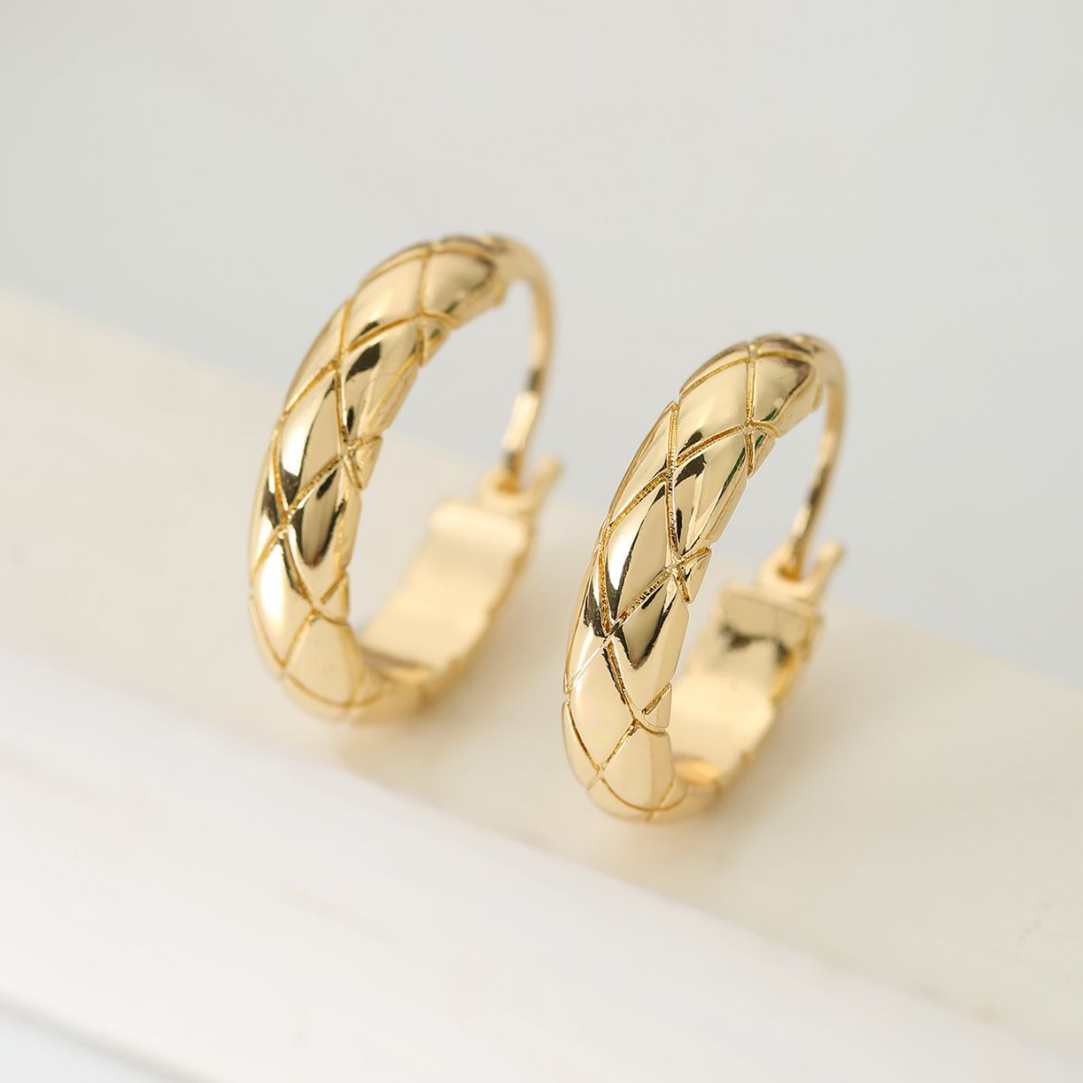 Radiance Chic Plaid Earrings