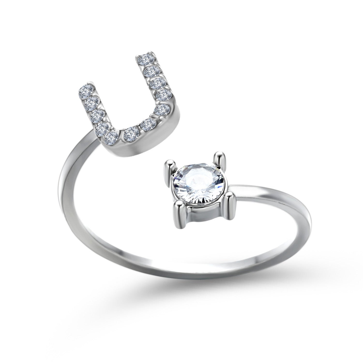 Trendy Alphabet Ring – Personalized Adjustable Jewelry