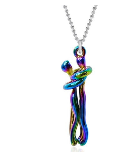 Love Hug Necklace – Unisex Clavicle Chain for Couples, Simple & Elegant