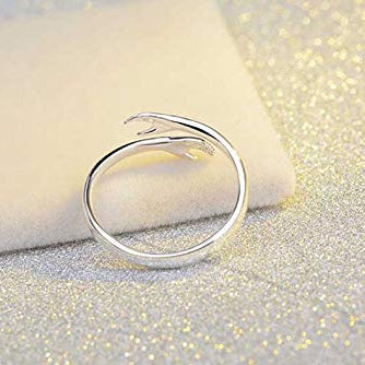 Unisex Hands Hug Ring – Adjustable Everyday Jewellery