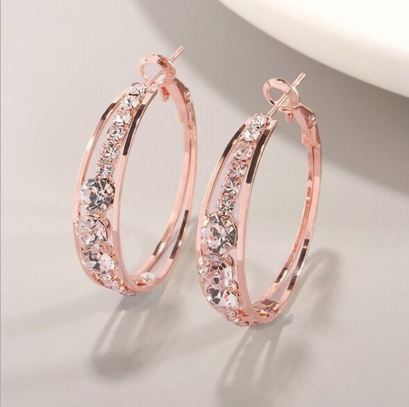Celeste Geometric Drill Earrings