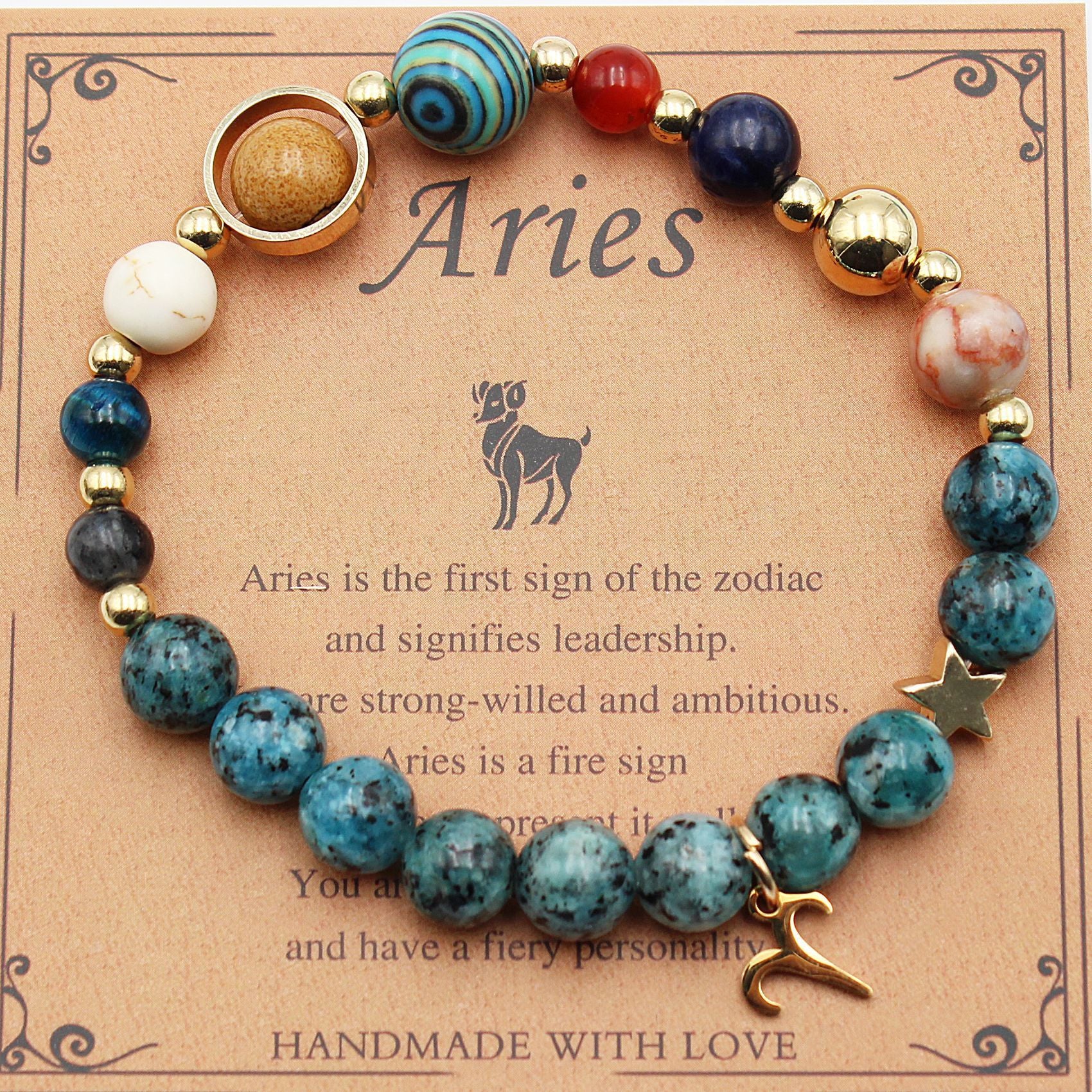 Astrology-Inspired Eight Planets and 12 Constellations Bracelet