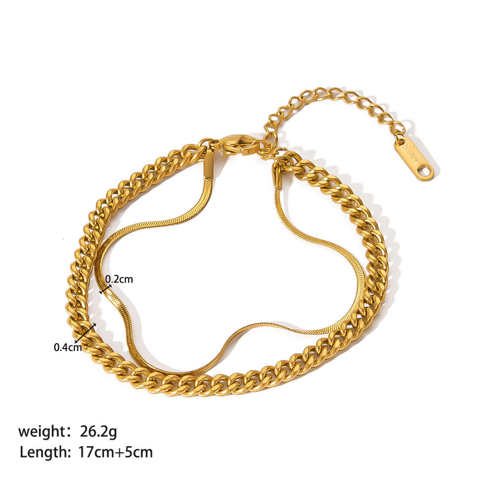 Women’s Stainless Steel Ornament Bracelet