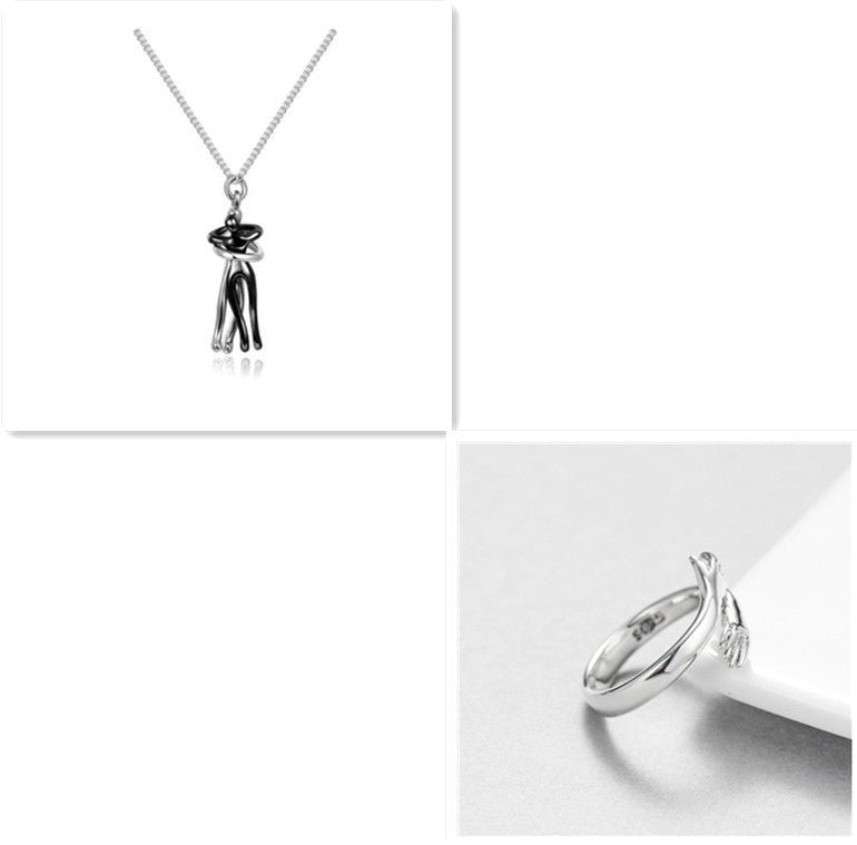 Love Hug Necklace – Unisex Clavicle Chain for Couples, Simple & Elegant