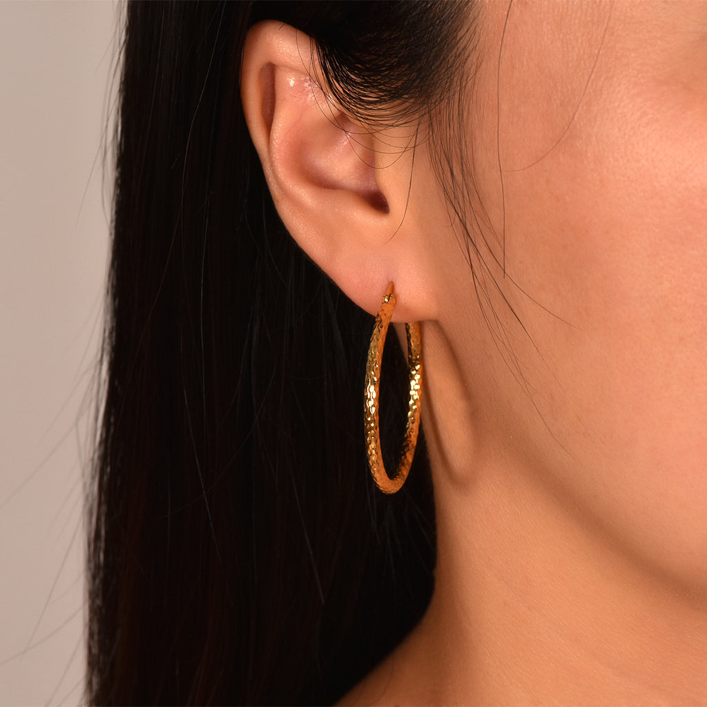 LustreGlow 18K Earrings