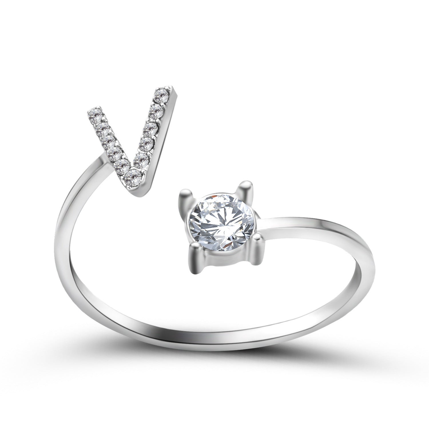 Trendy Alphabet Ring – Personalized Adjustable Jewelry