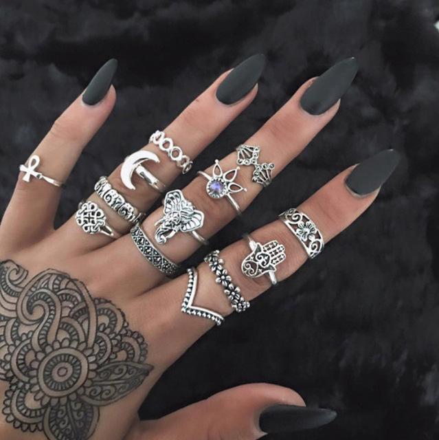 Stack, Style, Slay – Vintage Knuckle Ring Set