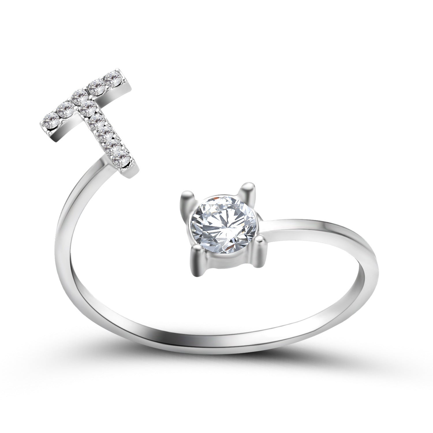 Trendy Alphabet Ring – Personalized Adjustable Jewelry