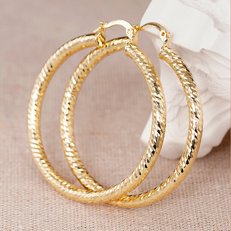 Geometric Ring Design Ear Clip for Women