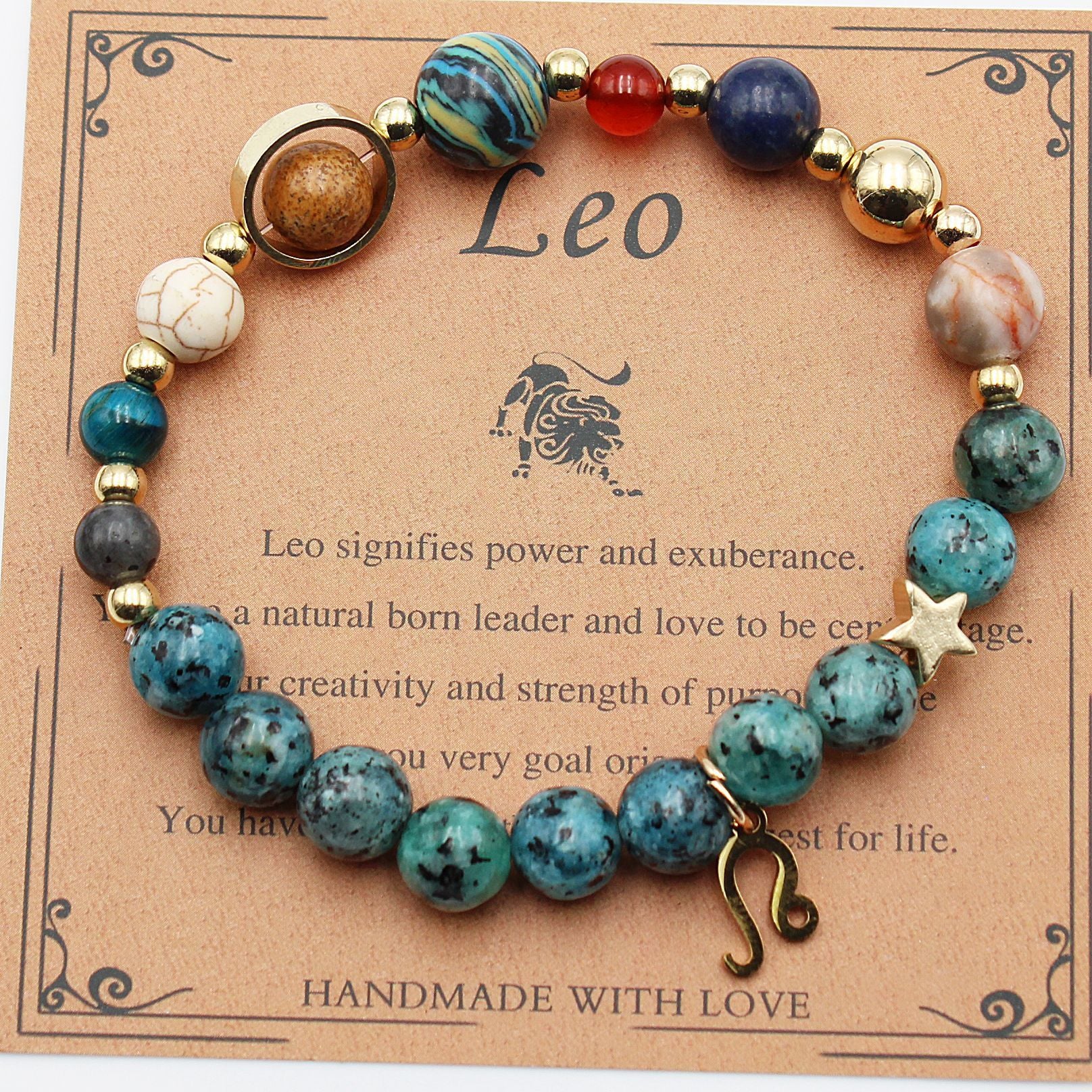 Astrology-Inspired Eight Planets and 12 Constellations Bracelet