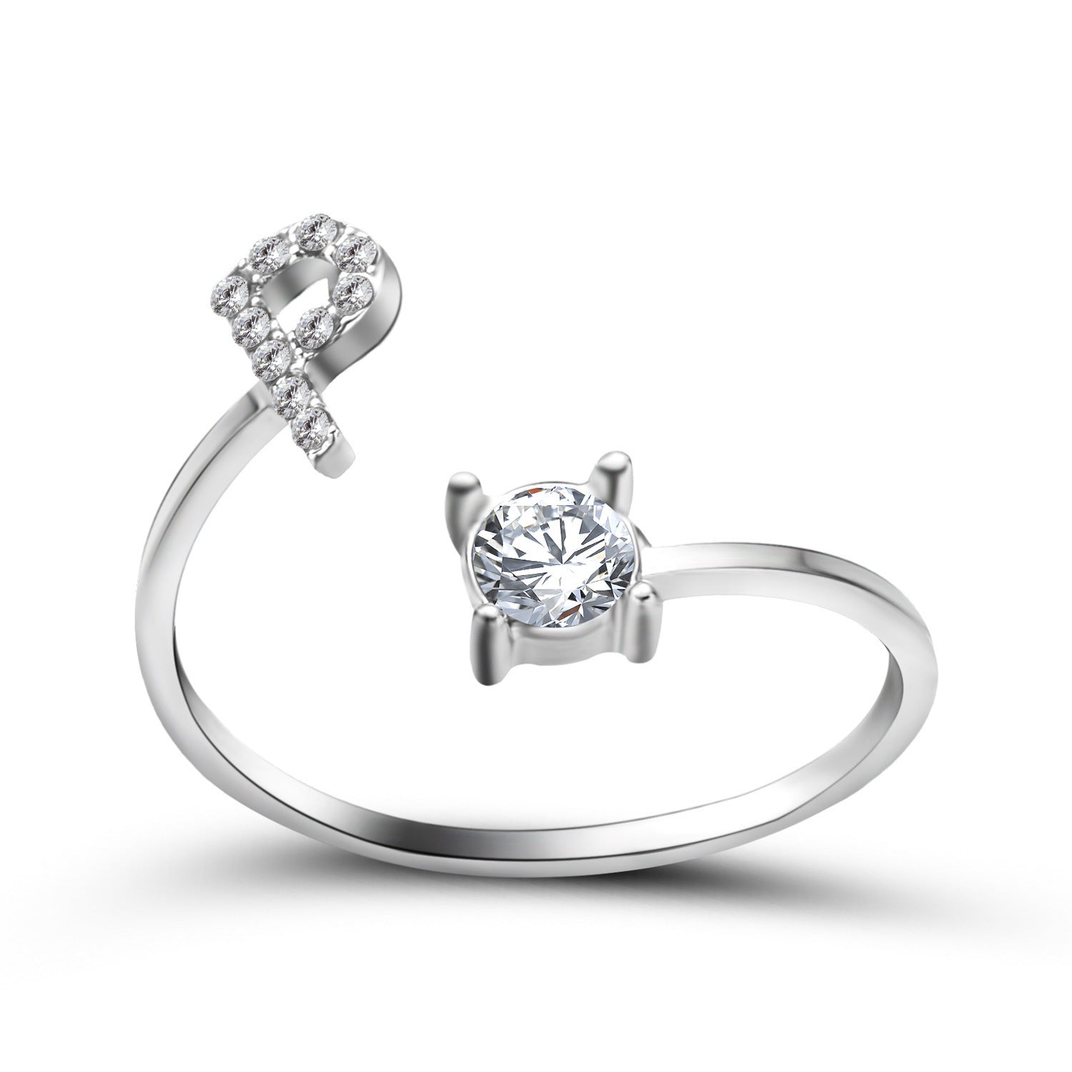 Trendy Alphabet Ring – Personalized Adjustable Jewelry