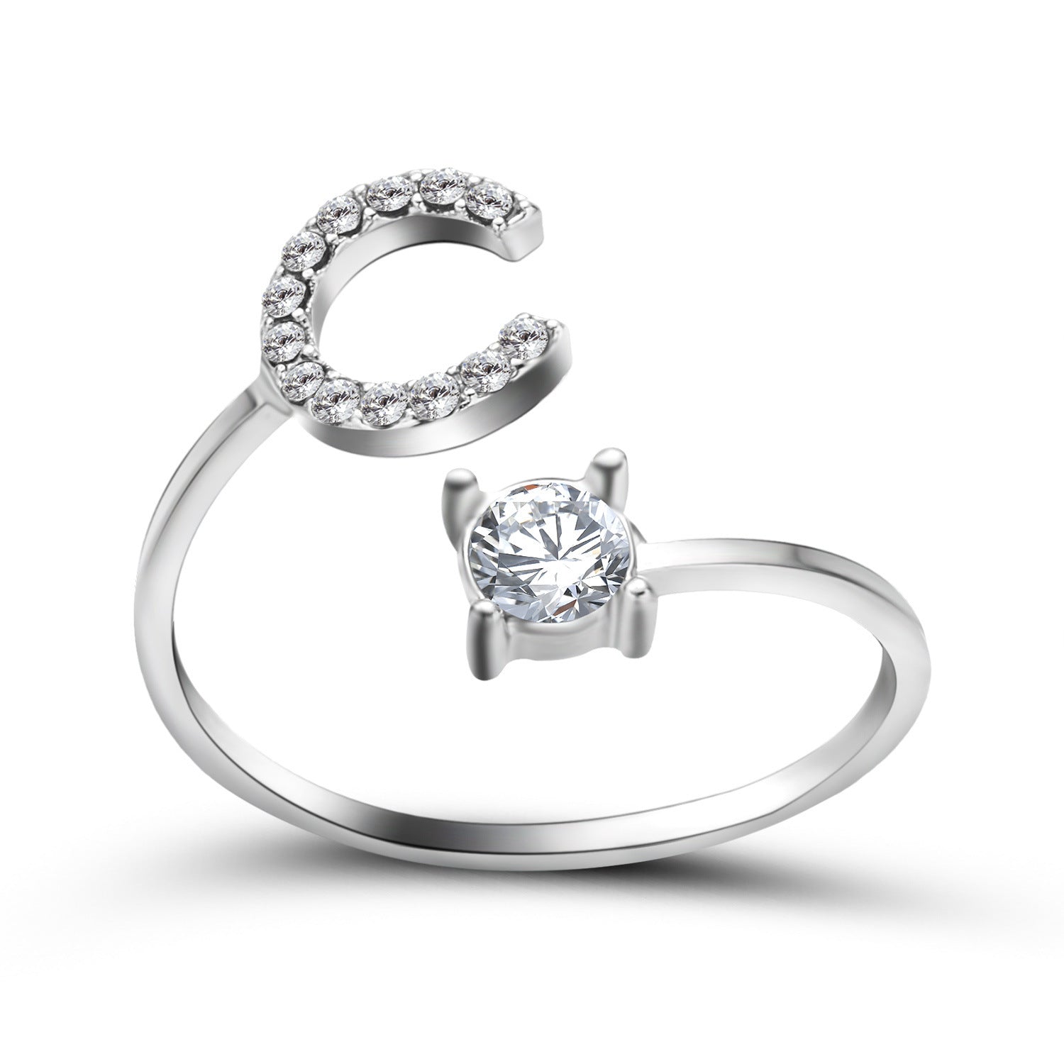 Trendy Alphabet Ring – Personalized Adjustable Jewelry