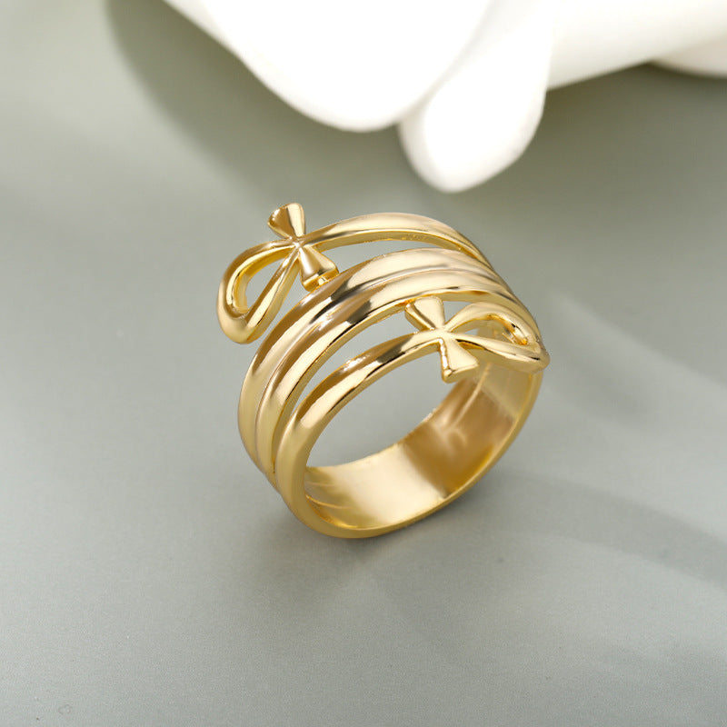 Eternal Bond – Indian Double Layer Rings for Couples
