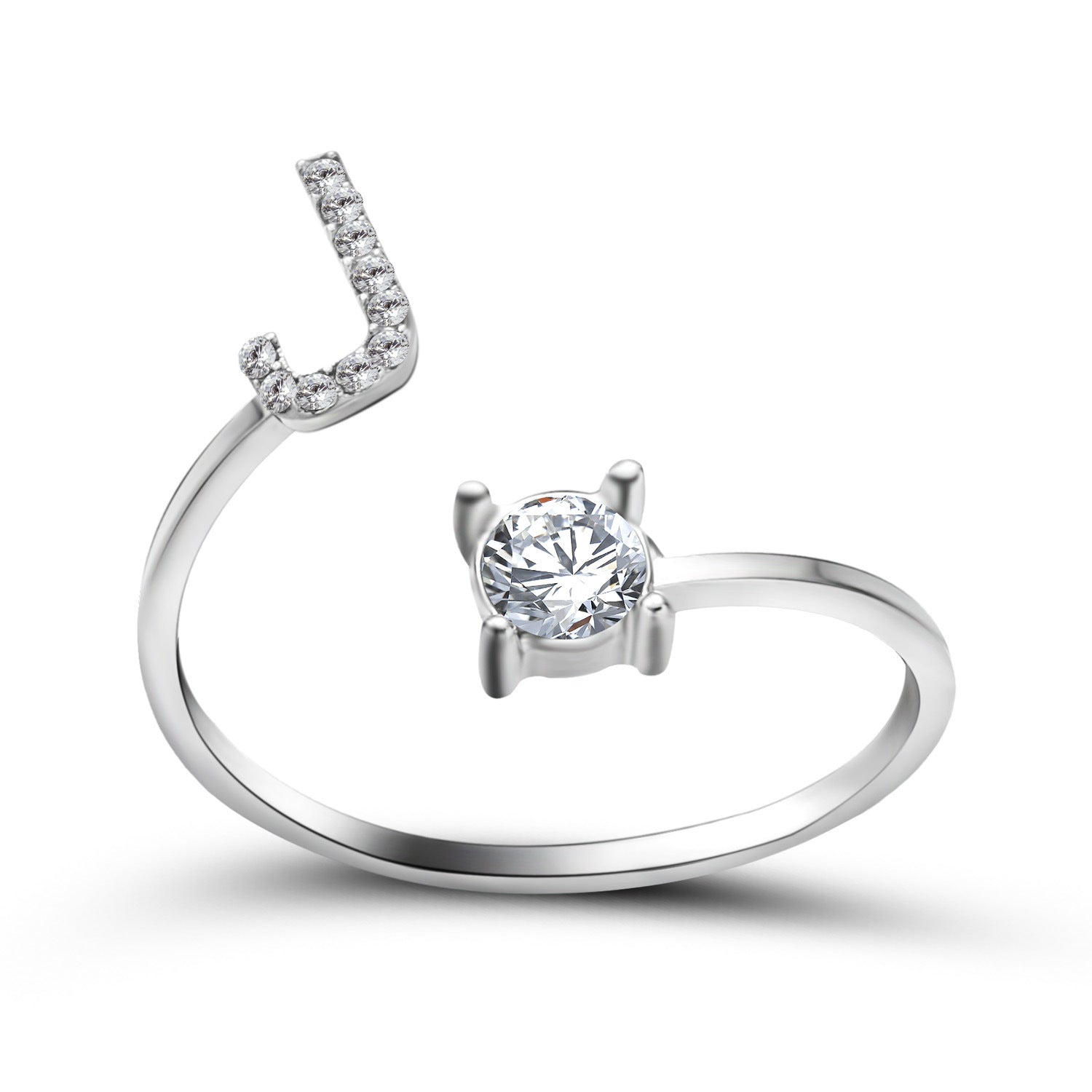 Trendy Alphabet Ring – Personalized Adjustable Jewelry