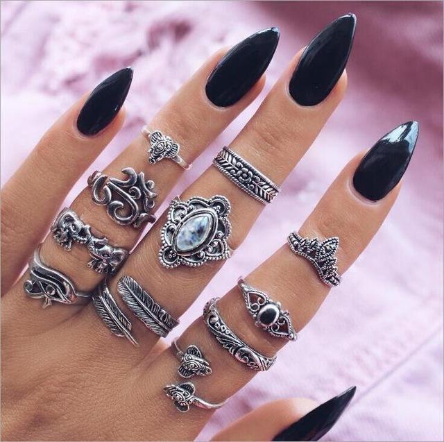 Stack, Style, Slay – Vintage Knuckle Ring Set