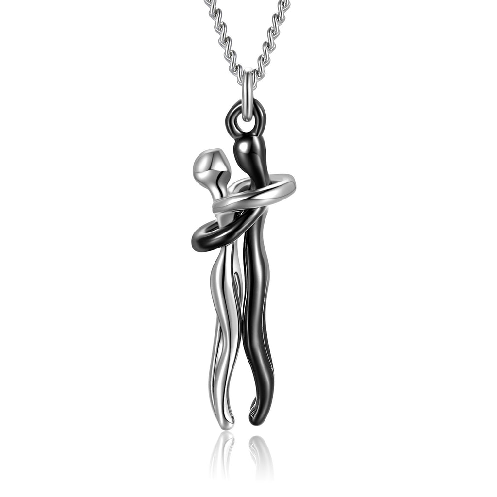 Love Hug Necklace – Unisex Clavicle Chain for Couples, Simple & Elegant