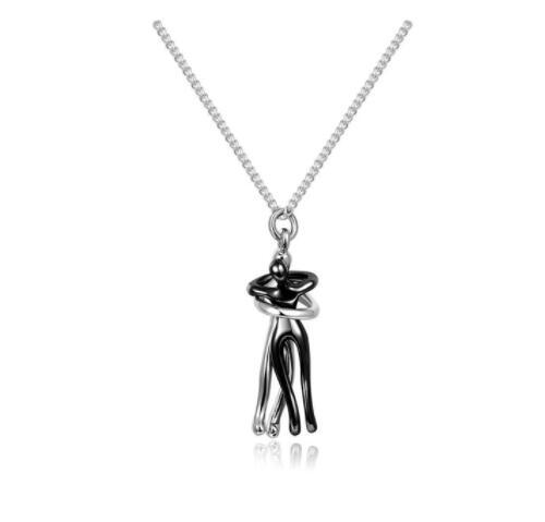 Love Hug Necklace – Unisex Clavicle Chain for Couples, Simple & Elegant
