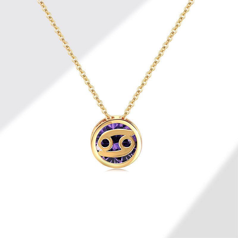 Twelve Constellations Necklace for Women – Adjustable Clavicle Chain