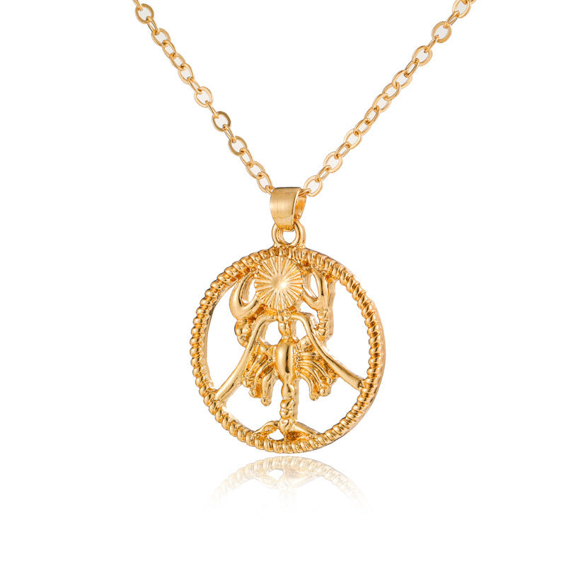 Fashionable Zodiac Necklace – Twelve Constellations