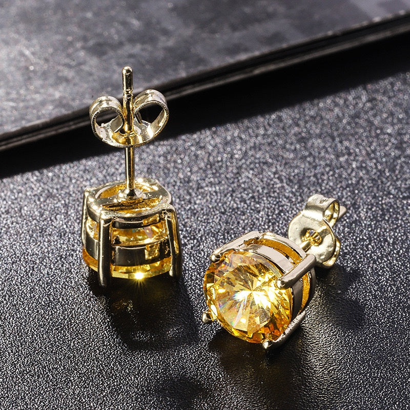 Royal-Inspired Rose Gold Citrine Earrings – Anniversary, Mother’s Day & Christmas Gift