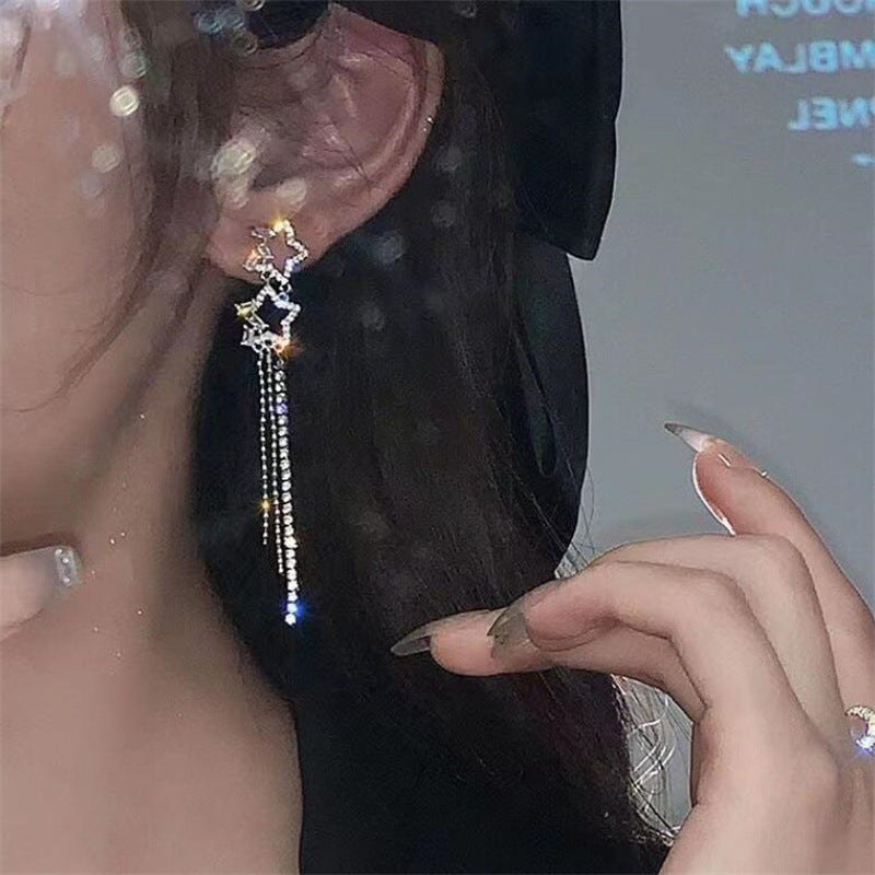 Delicate Tassel Earrings – Water Drop Design