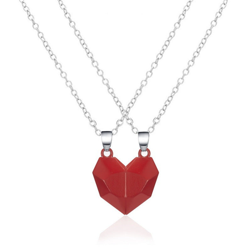 Wishing Stone Couple Necklace – Ancient Heart-Shaped Love Token