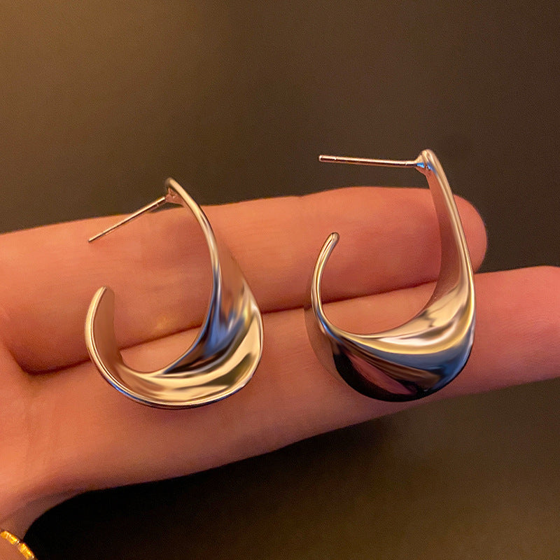 Twisted Metal Design Earrings