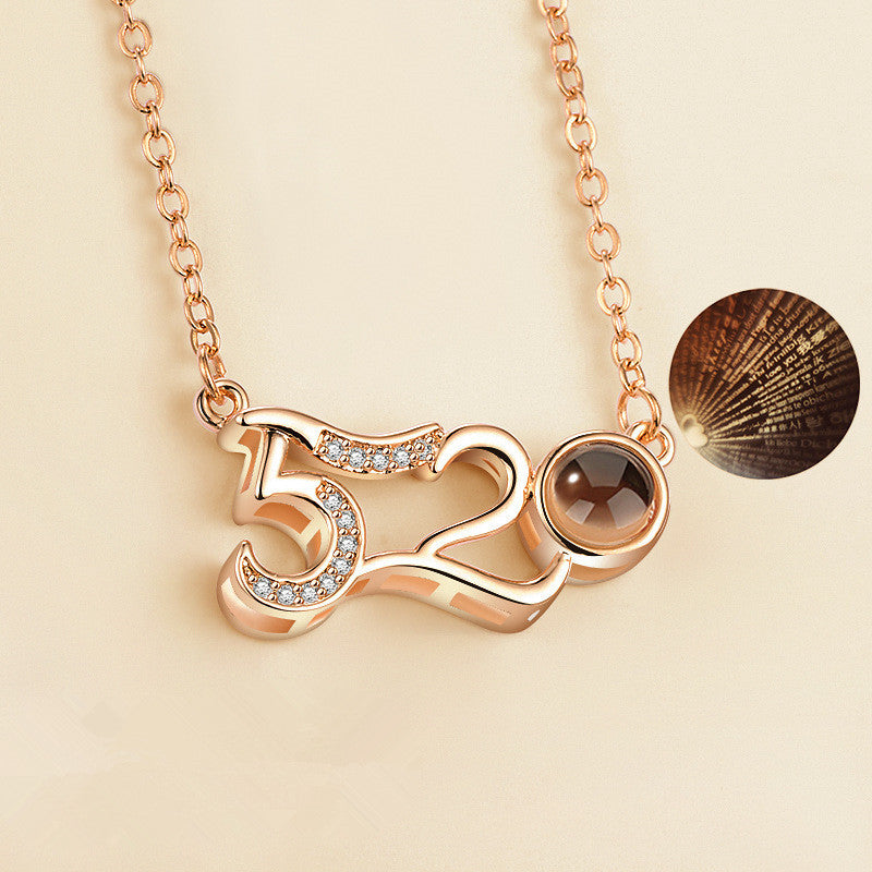 Eternal Love Projection Necklace