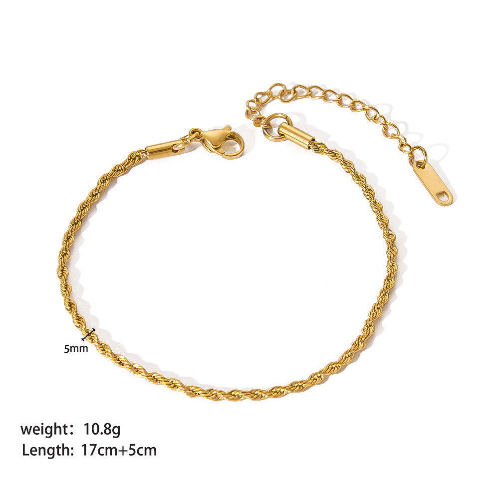 Women’s Stainless Steel Ornament Bracelet