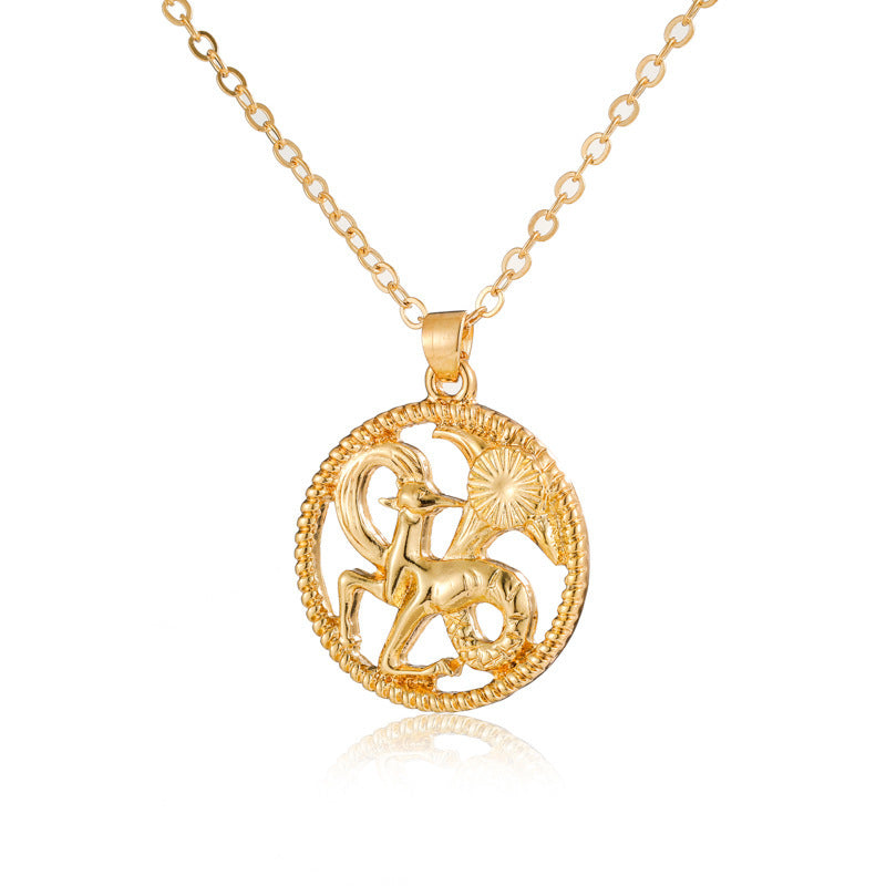 Fashionable Zodiac Necklace – Twelve Constellations