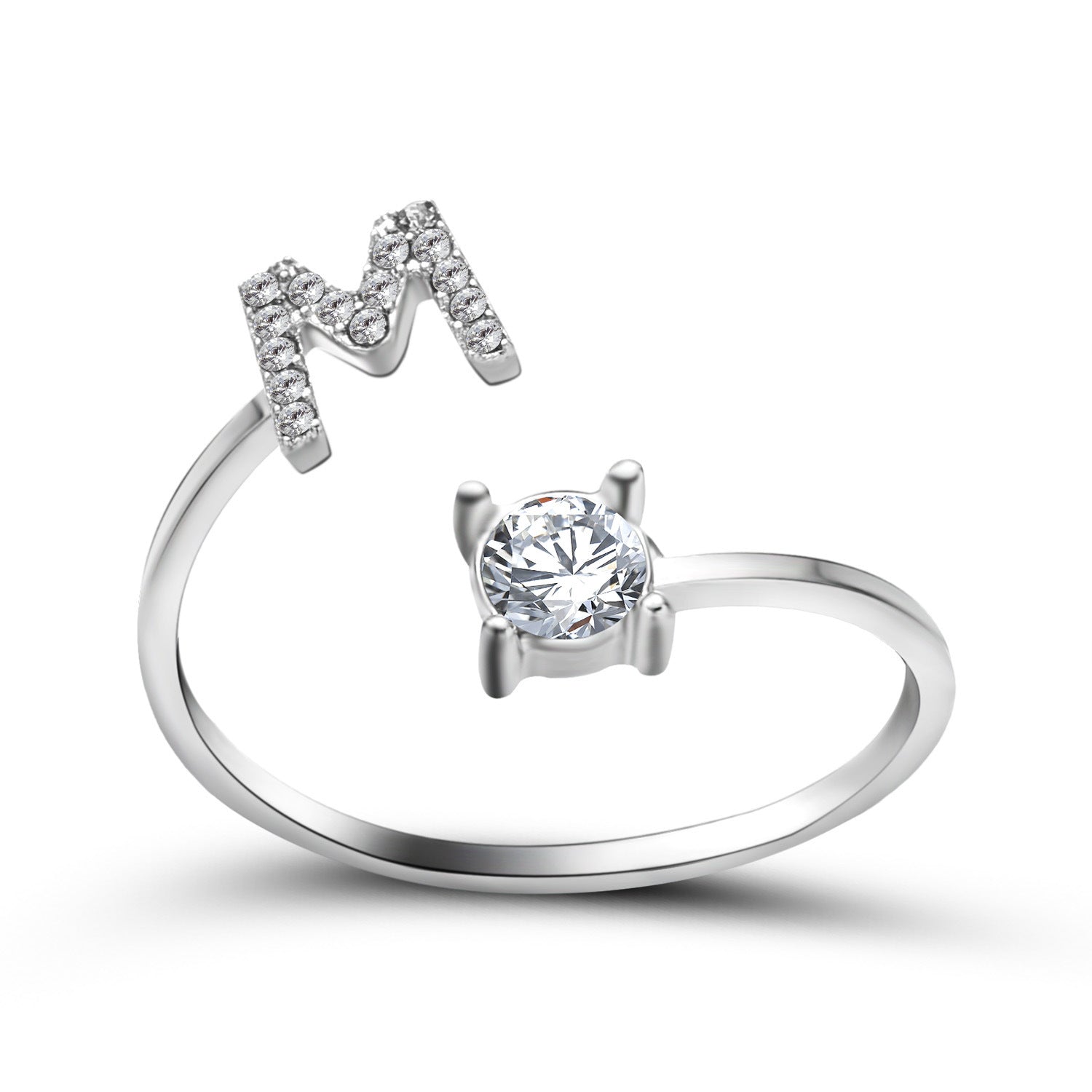 Trendy Alphabet Ring – Personalized Adjustable Jewelry