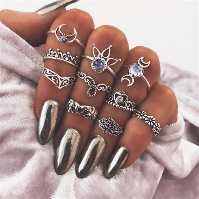 Stack, Style, Slay – Vintage Knuckle Ring Set